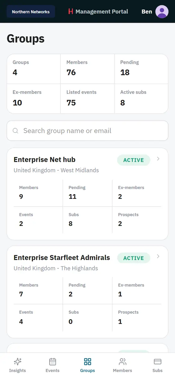 Groups